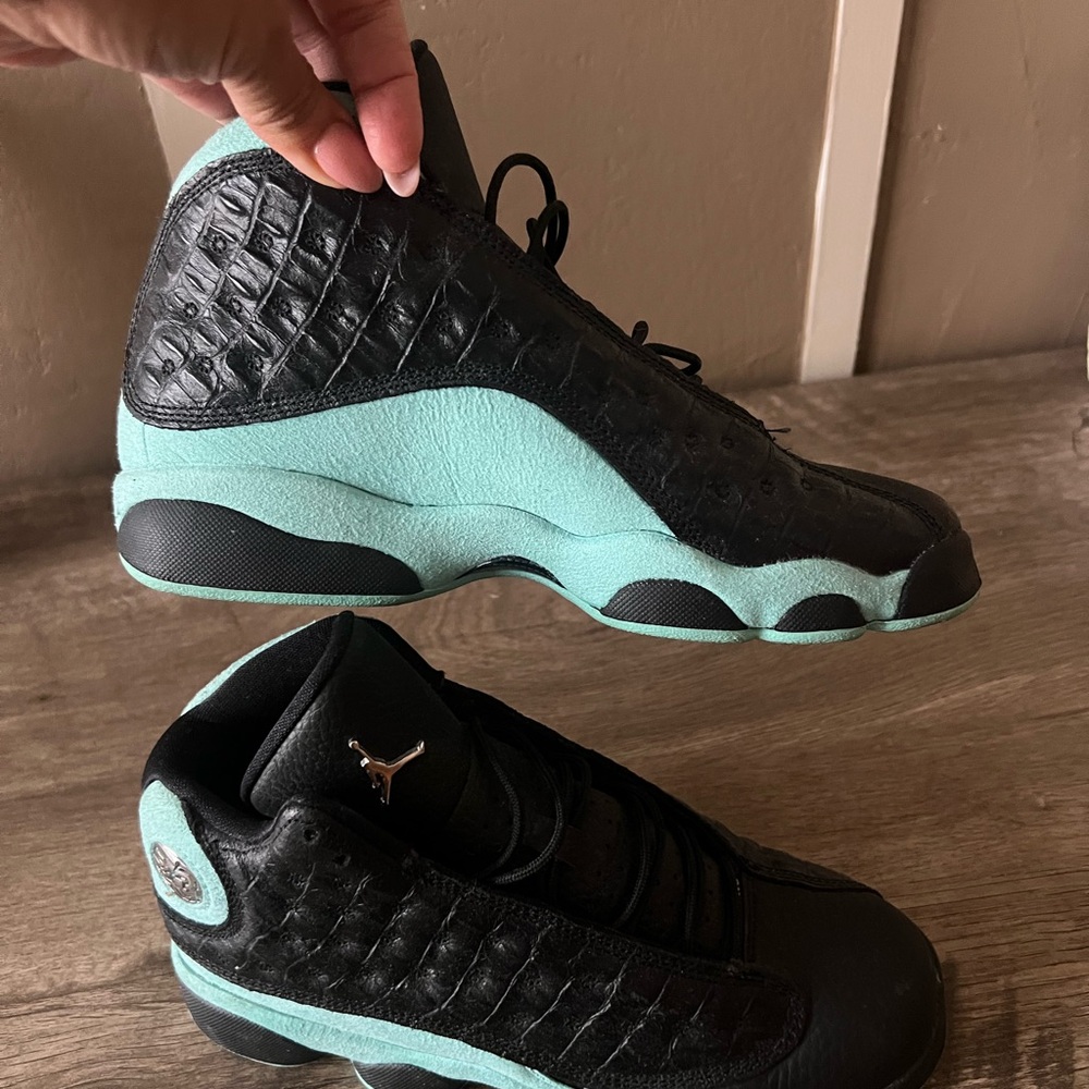 Jordan Women's Shoes in Black and Mint
